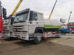 HOWO 14000 liter water lorry spraying tanker truck