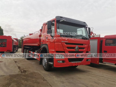 HOWO 6x4 18000 liter water tanker exposed pumper fire fighting truck