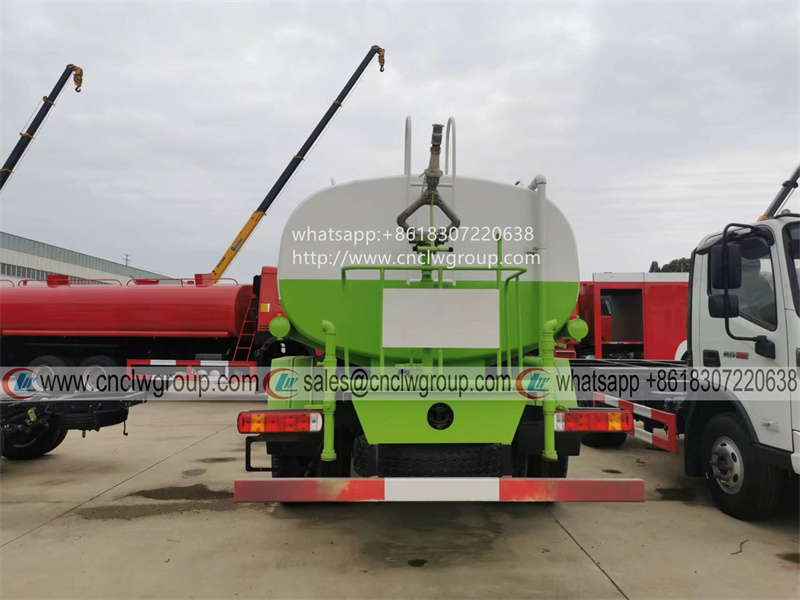 HOWO 14000 liter water lorry spraying tanker truck