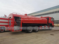 HOWO 6x4 18000 liter water tanker exposed pumper fire fighting truck