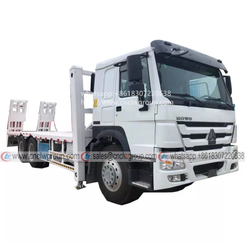 HOWO 10 Wheel Self Loading Flat Bed Lifting Truck