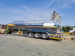 Top Quality 42000 liter Aluminum Alloy Diesel Fuel Tank Semi Trailer Exported to Saudi Arabia