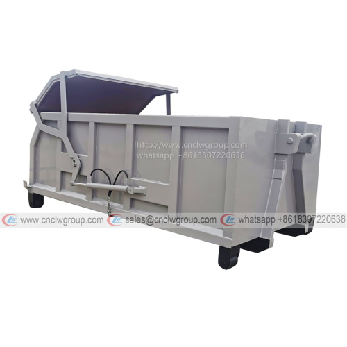 CLW LJX100GB 10CBM hooklift dump box skip garbage bins
