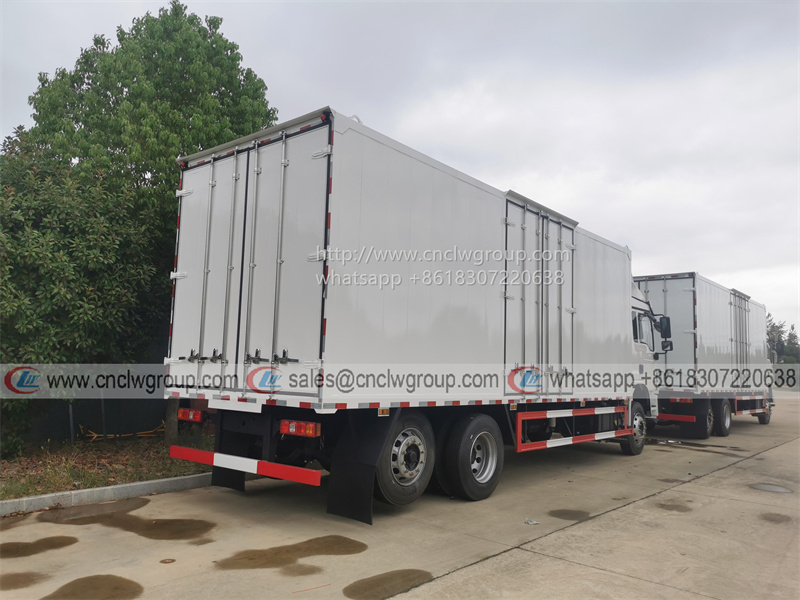 SHACMAN 9 meter 18 ton Box Cargo Truck Closed Van Lorry for logistic transportation