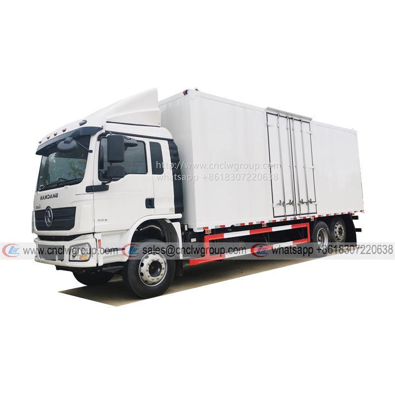 SHACMAN 9 meter 18 ton Box Cargo Truck Closed Van Lorry for logistic transportation