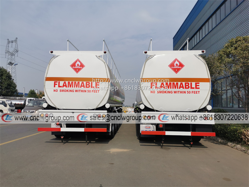 ISO Standard 50000 liter Petrol Fuel Tanker Semi Trailer