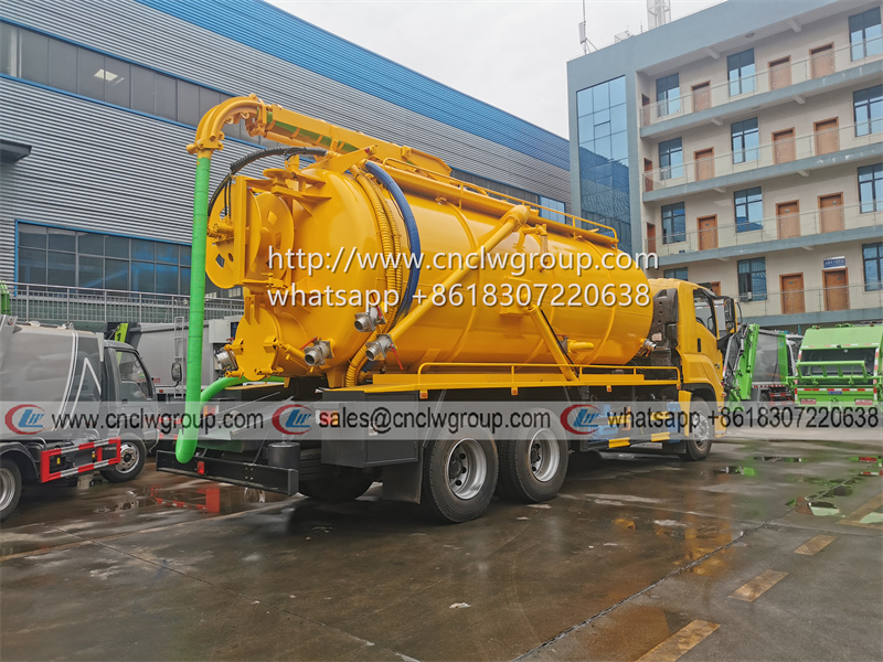 ISUZU GIGA 6x4 20000 liter Vacuum Septic Tanker for Sewer Jetting and Sewage Suction Truck