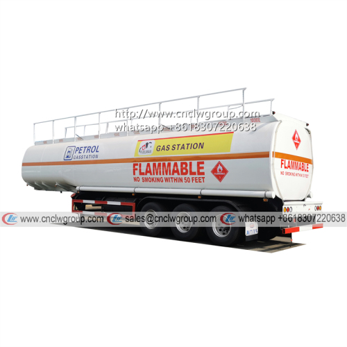 ISO Standard 50000 liter Petrol Fuel Tanker Semi Trailer