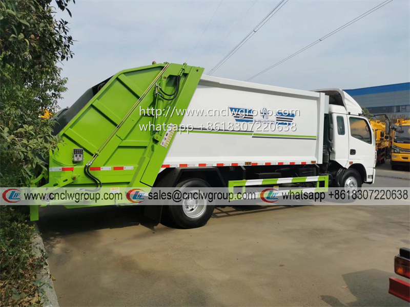 Dongfeng Captain 6cbm garbage compactor truck Cummins 160HP