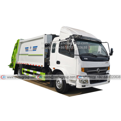 Dongfeng Captain 6cbm garbage compactor truck Cummins 160HP