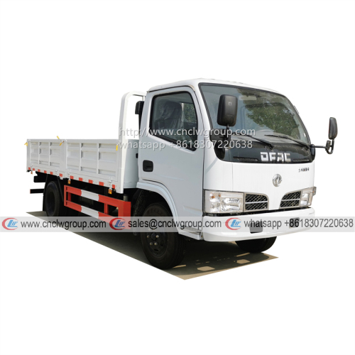 DFAC Dongfeng 5 ton dry cargo 14ft dropside body fence cargo truck