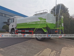 Shacman L3000 euro5 10000 liter sanitation sprinkler watering cart tanker truck cost