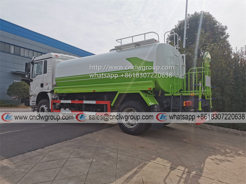 Shacman L3000 euro5 10000 liter sanitation sprinkler watering cart tanker truck cost