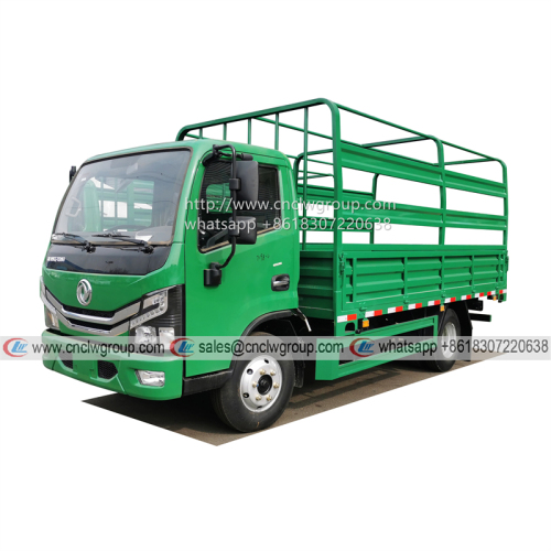 Dongfeng Euro5 14ft high fence logistic lorry grain transport cargo truck