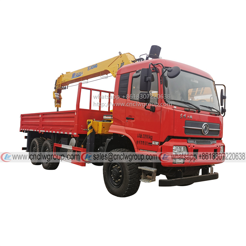 Dongfeng 4x4 offroad boom truck mounted XCMG 8 ton crane
