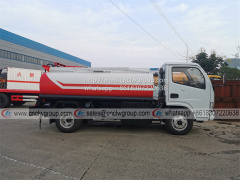 Dongfeng RHD 5000 liter mobile refueling petrol fuel tankers dispenser truck