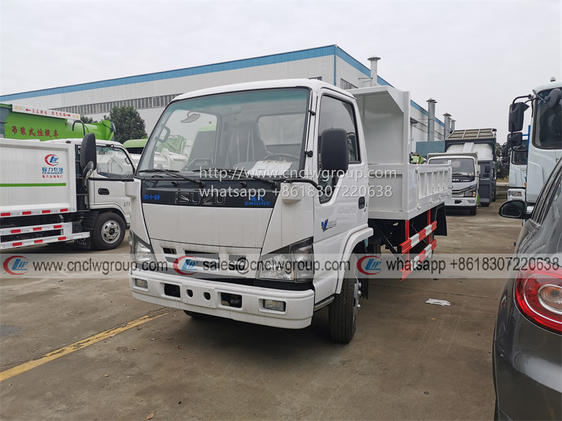 ISUZU NKR 5 ton 4cbm tipper dump truck for general merchandise dumper