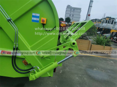 Sinotruk HOWO 10cbm living garbage compactor with rear loader 120L/240L plastic trash bins