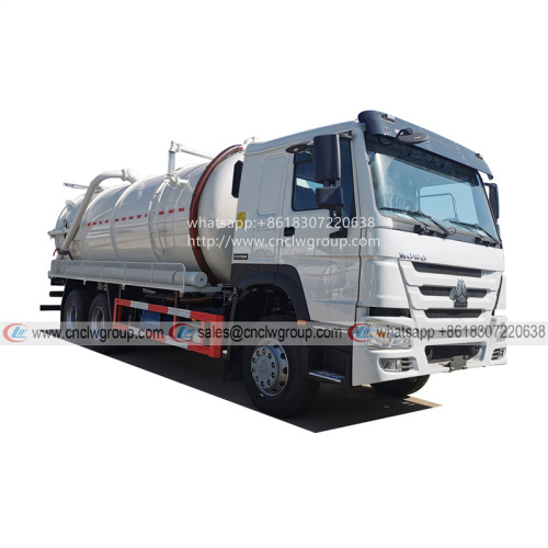 Sinotruk HOWO 6x4 20m3 vacuum sewage suction truck