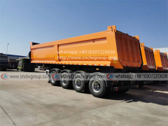Hot sale 4 axle 50 ton U-shape tipper body dump semi trailer