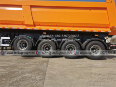 Hot sale 4 axle 50 ton U-shape tipper body dump semi trailer