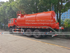Dongfeng 153 6x4 18000 liter vacuum sewage suction tanker truck