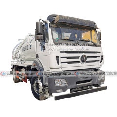 Beiben Benz 4x2 10000 liter vacuum sewage suction truck