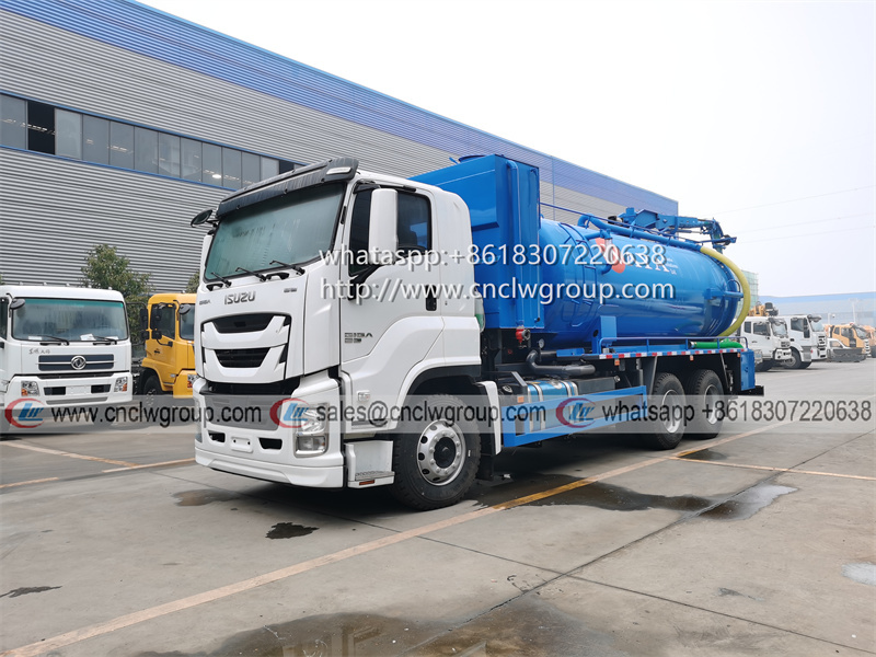 ISUZU GIGA 10 Wheel 16000 liter High Pressure Jetting Vacuum Sewage Suction Truck