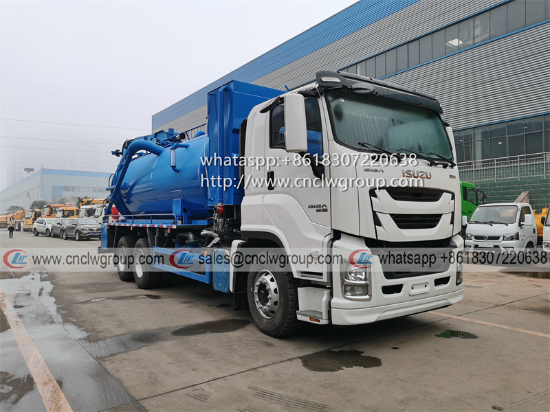 ISUZU GIGA 10 Wheel 16000 liter High Pressure Jetting Vacuum Sewage Suction Truck