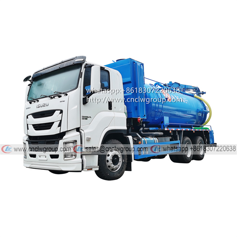 ISUZU GIGA 10 Wheel 16000 liter High Pressure Jetting Vacuum Sewage Suction Truck