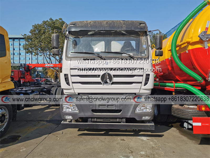 Beiben Benz 4x2 10000 liter vacuum sewage suction truck