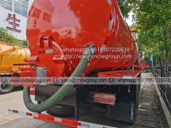 Dongfeng 153 6x4 18000 liter vacuum sewage suction tanker truck