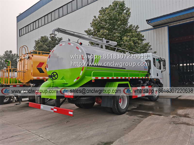 Dongfeng D9 12m3 toilet fecal shit suction cleaning tanker truck