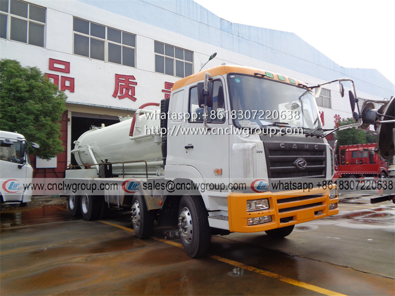 CAMC 8x4 RHD 22000 liter sewer pipe cleaning and sewage suction combined unblock truck