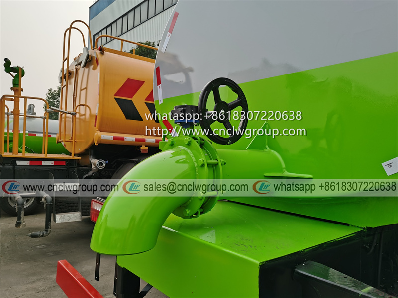 Dongfeng D9 12m3 toilet fecal shit suction cleaning tanker truck
