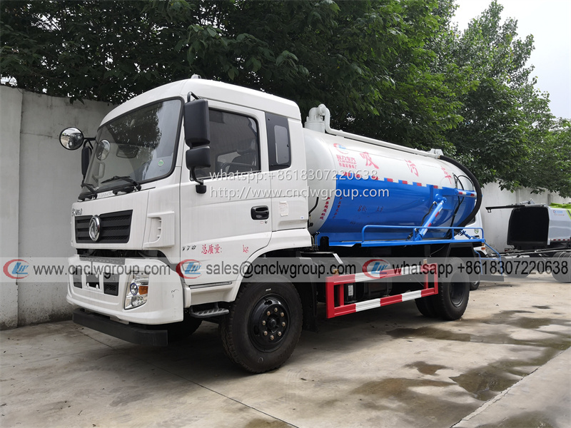 Dongfeng KingRun 10m3 Vacuum Sewage Suction Truck