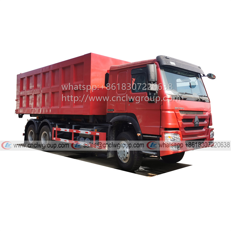 Sinotruk HOWO 20t 25t hook lift garbage truck