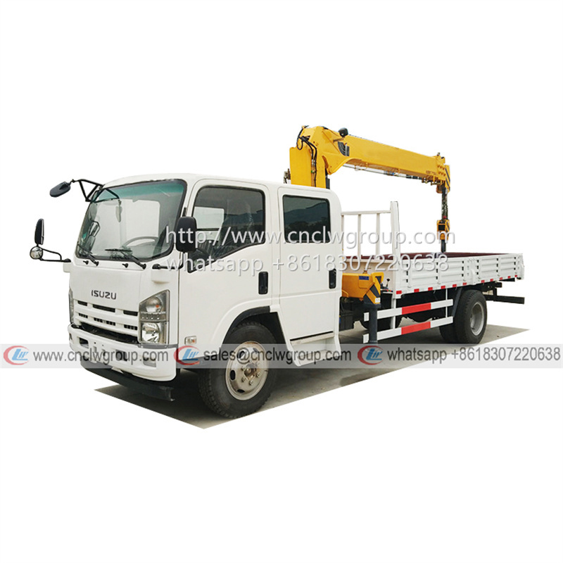 ISUZU 700P Double Cab Truck Mounted 4T Crane