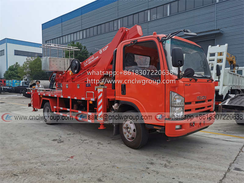 ISUZU 14m 16m 18m telescopic boom aerial work truck