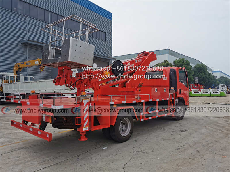 ISUZU 14m 16m 18m telescopic boom aerial work truck