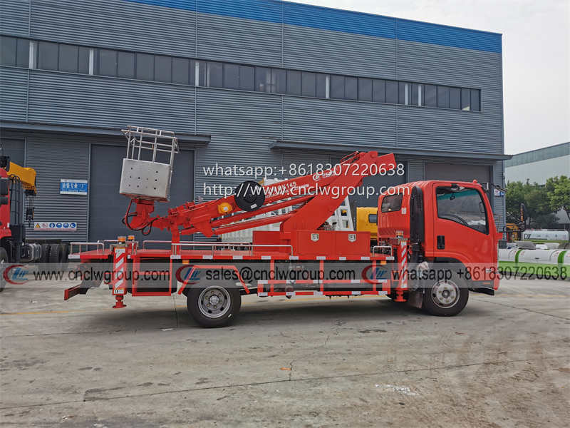 ISUZU 14m 16m 18m telescopic boom aerial work truck