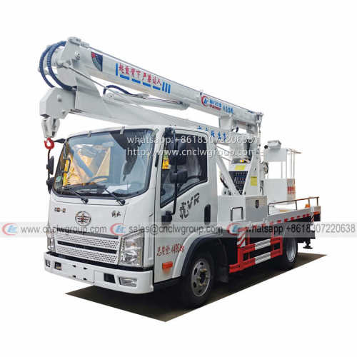 FAW VR 12m 14m knuckle arm aerial work platform truck
