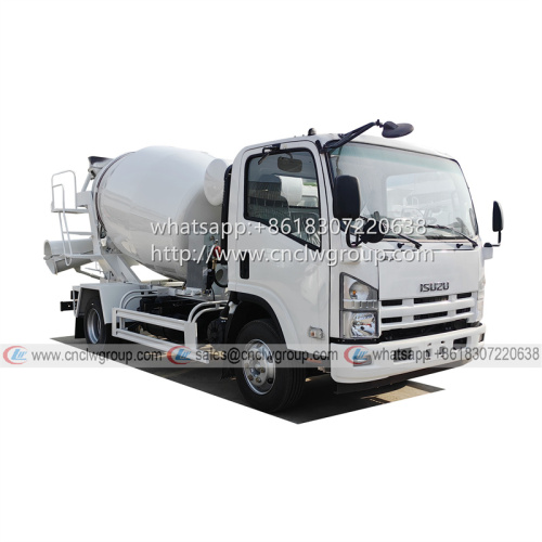 ISUZU 700P 4cbm concrete mixer truck