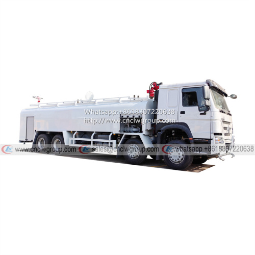Sinotruk HOWO 25000 liter Fire Truck with Automatical Fire Monitor