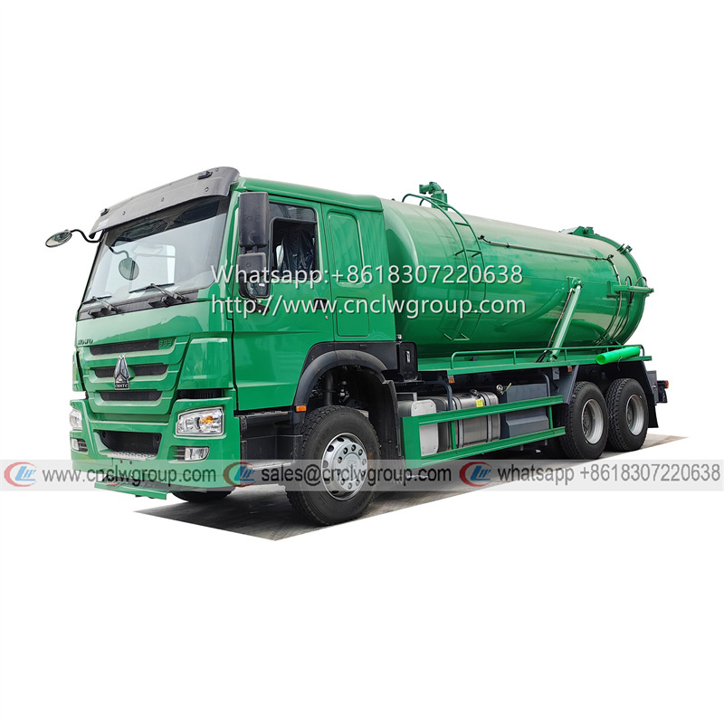 Sinotruk HOWO 20m3 vacuum sewage suction truck