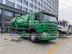 Sinotruk HOWO 20m3 vacuum sewage suction truck