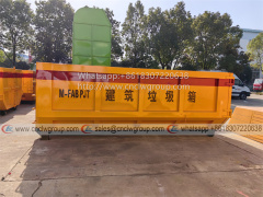 10-15cbm hook waste bins for construction garbage