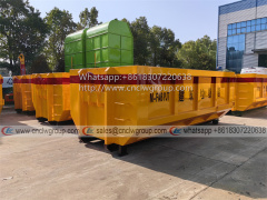 10-15cbm hook waste bins for construction garbage