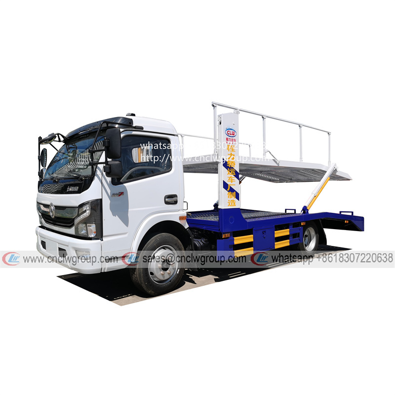 Dongfeng 2 two-position car carrier truck