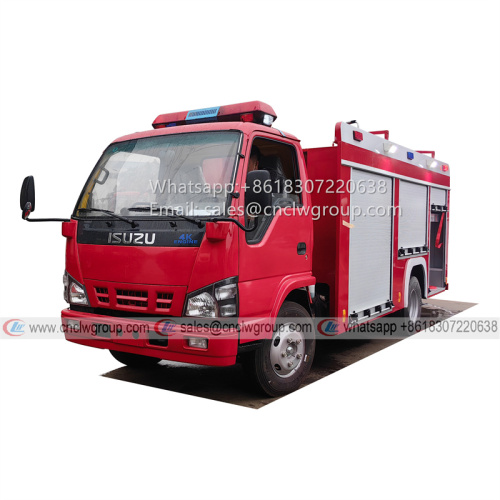 ISUZU 600P 3000 liter water tanker fire truck
